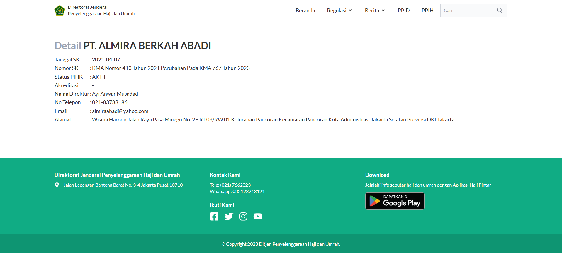 Travel Haji Plus Terbaik PIHK